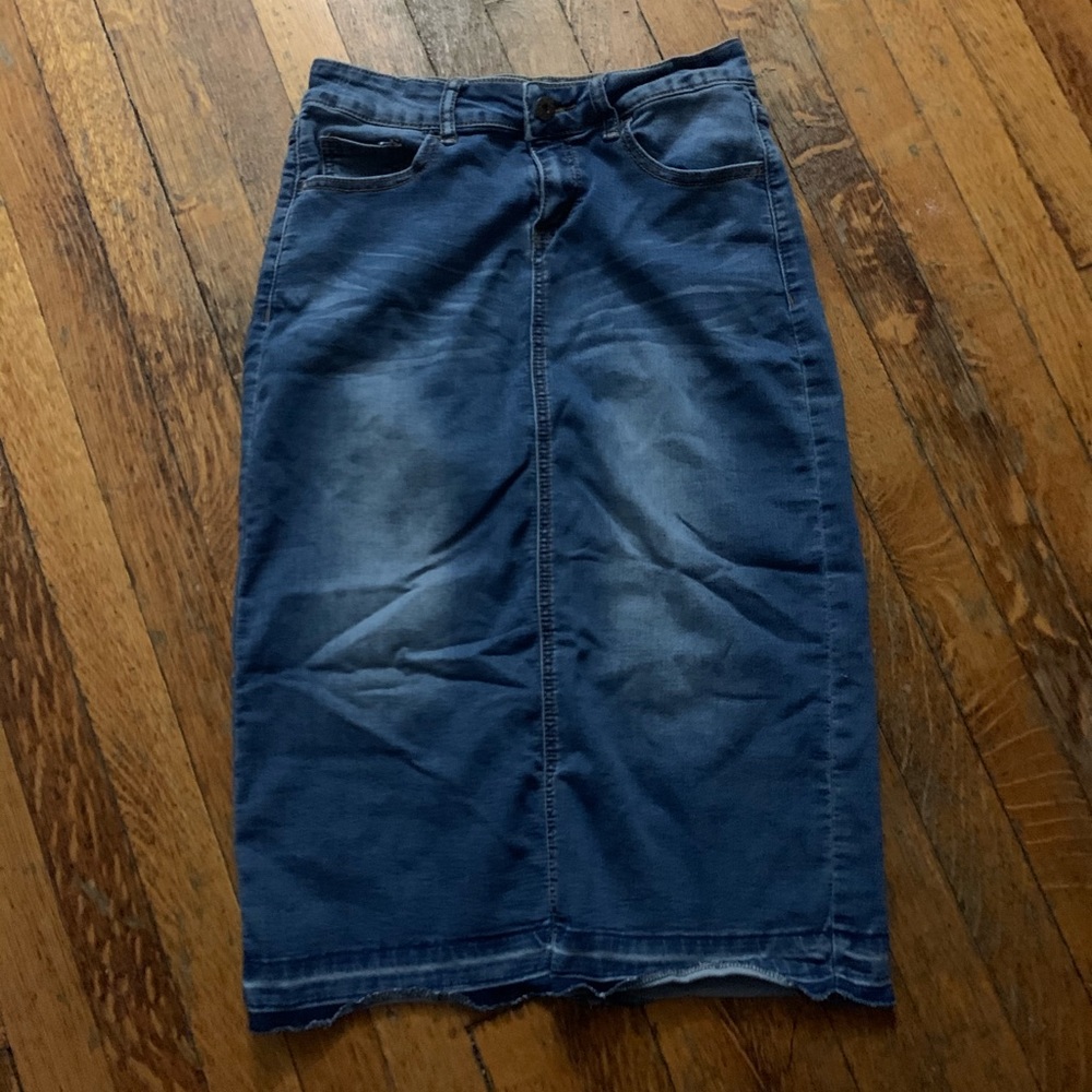 MIDI denim skirt